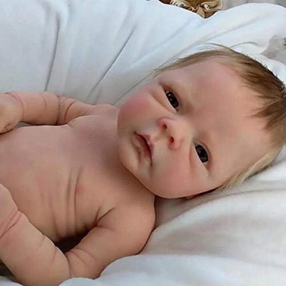 ❤️ 18 inch Silicone Baby Doll Boy with Soft Body Realistic Newborn Toddler Dolls